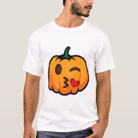 Pumpkin Emoji One Eye Aberto Piscar os olhos Blow