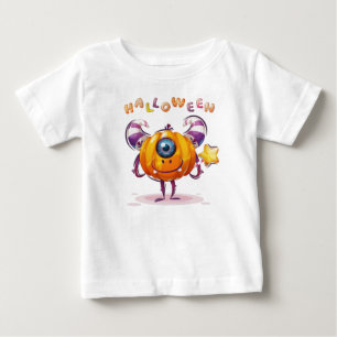 Camiseta Pumpkin engraçado do Dia das Bruxas Infantis com v