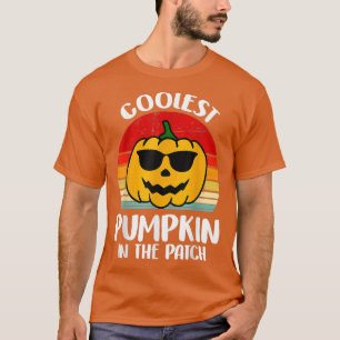 Camiseta Pumpkin Engraçado No Patch Halloween Costu