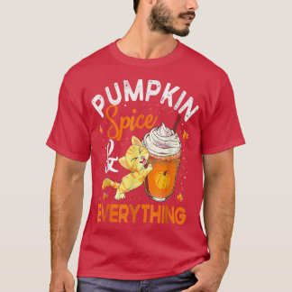 Camiseta Pumpkin Especiaria Tudo Gato Fala De Outono Fal De