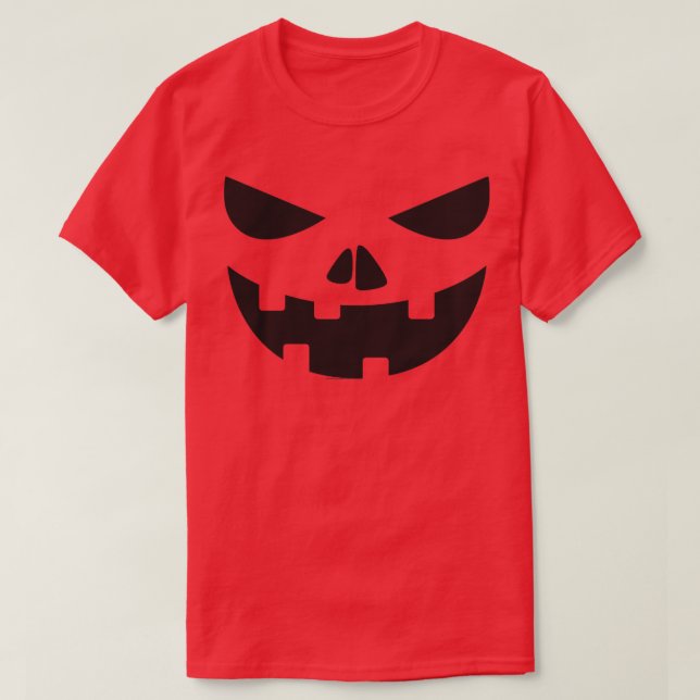 Camiseta Pumpkin Face 4 (Frente do Design)