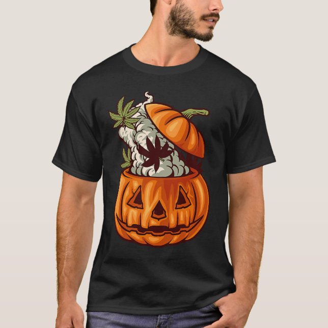 Camiseta Pumpkin Fall Magic Theme Party Costume Happy Hallo (Frente)