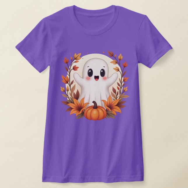 Camiseta Pumpkin Fantasma de outono (Postura )