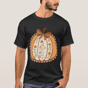 Camiseta Pumpkin Floral Pumpkin Lace Shirt Coquette R