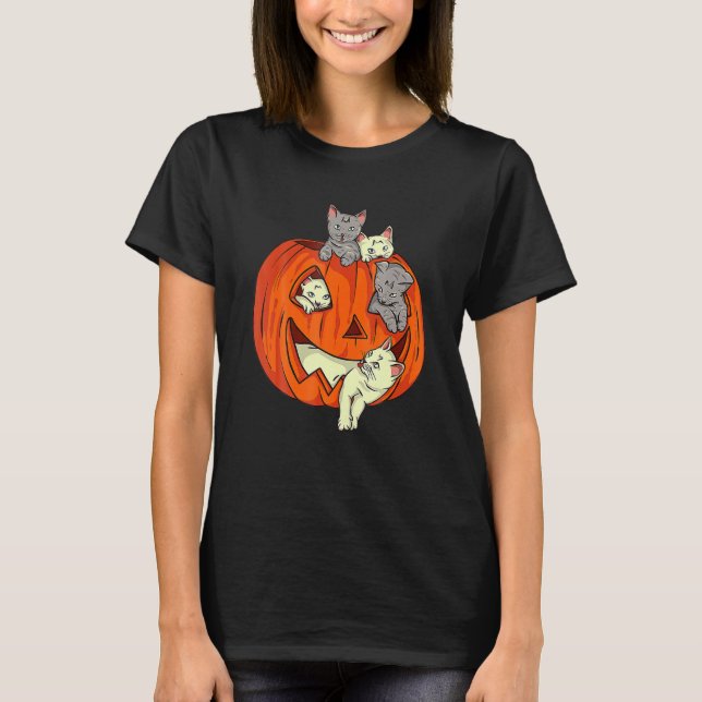 Camiseta Pumpkin Gato-Gato-Gato-Gato-Gato-Gato-Lanterna (Frente)
