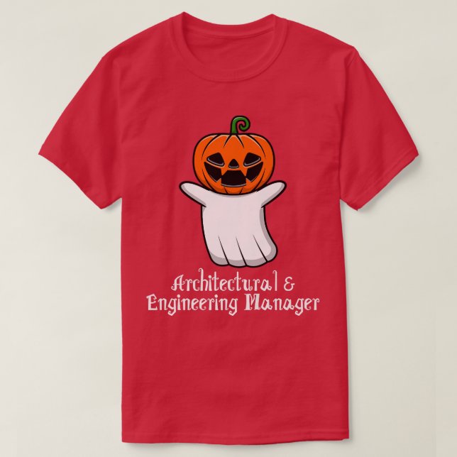 Camiseta Pumpkin ghost Architectural & Engineering Manager  (Frente do Design)
