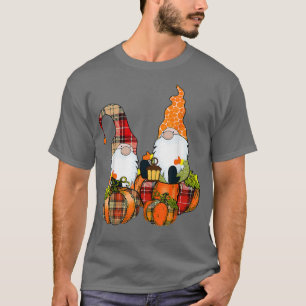 Camiseta Pumpkin Gnomos Queda do outono Cute Halloween Than