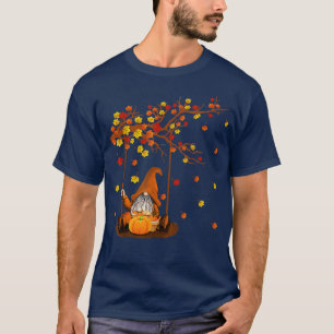 Camiseta Pumpkin Gnomos Queda do outono Cute Halloween Than