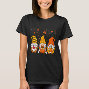 Camiseta Pumpkin Gnomos Queda do outono Cute Halloween Than