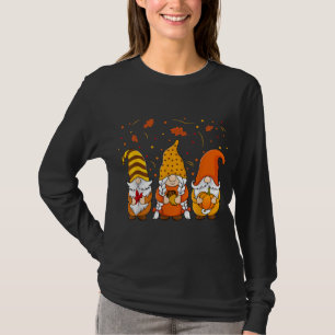 Camiseta Pumpkin Gnomos Queda do outono Cute Halloween Than