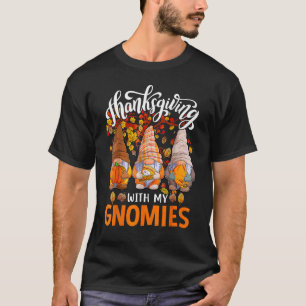 Camiseta Pumpkin Gnomos Queda do outono Cute Halloween Than