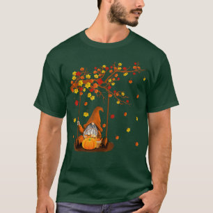 Camiseta Pumpkin Gnomos Queda do outono Cute Halloween Than