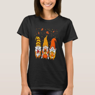 Camiseta Pumpkin Gnomos Queda do outono Cute Halloween Than