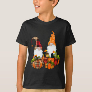 Camiseta Pumpkin Gnomos Queda do outono Cute Halloween Than