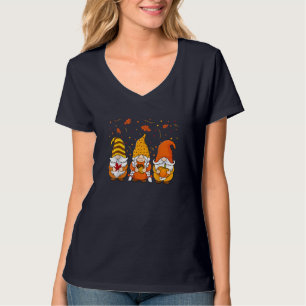 Camiseta Pumpkin Gnomos Queda do outono Cute Halloween Than