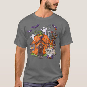 Camiseta Pumpkin Gnomos Queda do outono Cute Halloween Than