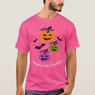 Camiseta Pumpkin Halloween Happy Fall Season Autumn Vibes H