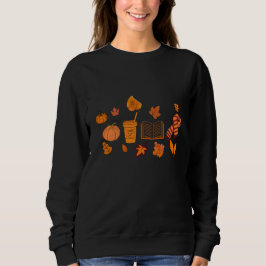 Camiseta Pumpkin Halloween Sweatshirt Fall Cozy Spooky Vibe
