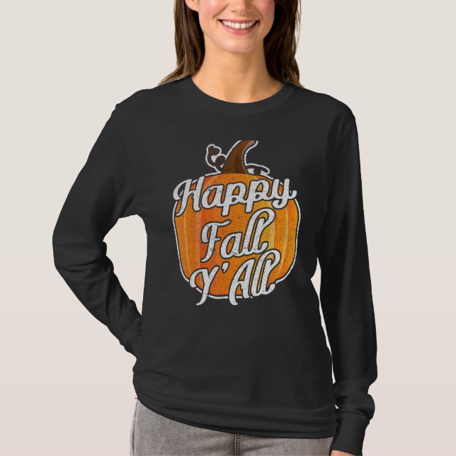 Camiseta Pumpkin Happy Fall Y Todos Os Agradecimentos (Frente)
