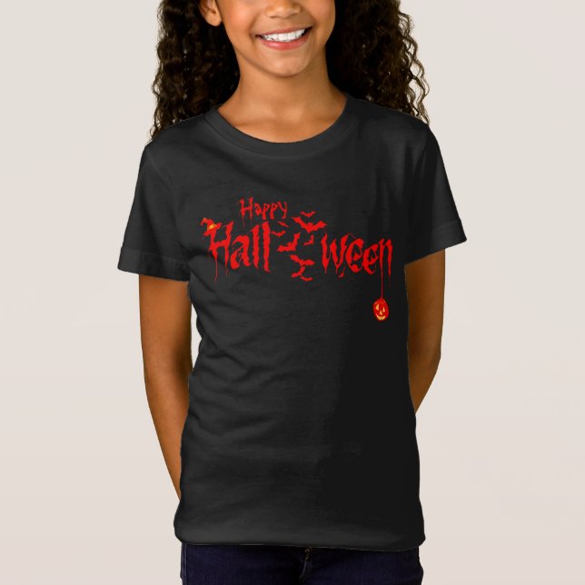 Camiseta Pumpkin Happy Halloween Fumaça Assustadora (Frente)