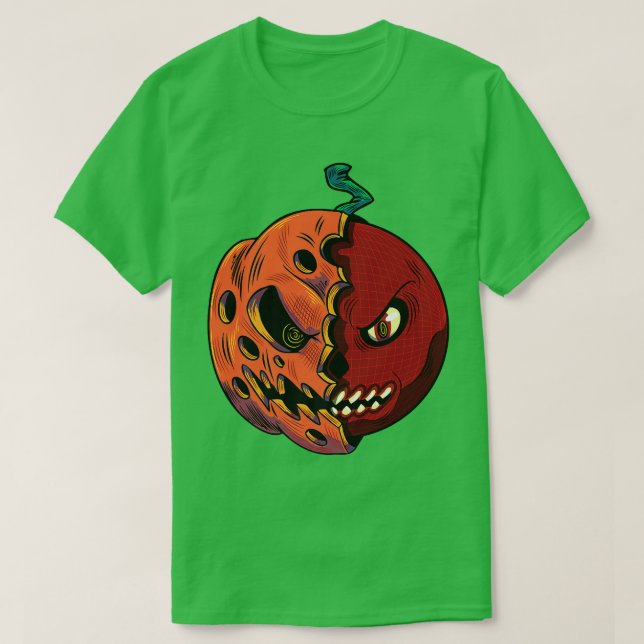 Camiseta Pumpkin Kickball Fall Halloween Kickball Pl (Frente do Design)