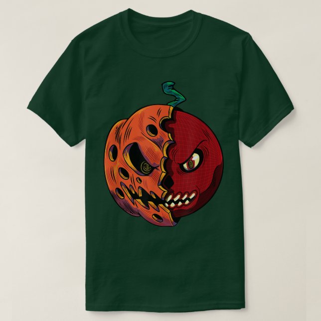 Camiseta Pumpkin Kickball Fall Halloween Kickball Pl (Frente do Design)
