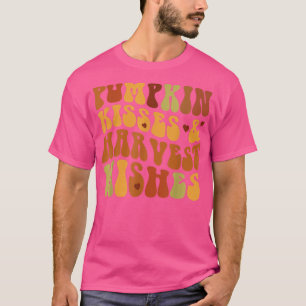 Camiseta Pumpkin Kisses Colheita Desejos Caiam Pumpkin