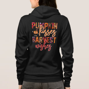 Camiseta Pumpkin Kisses Harvest Deseja Folhas de outono Imp