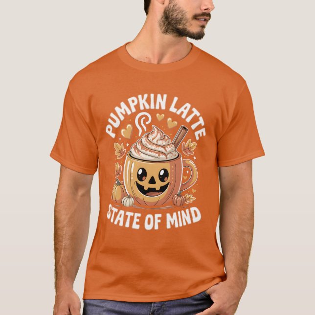 Camiseta Pumpkin Latte State of Mind (Frente)