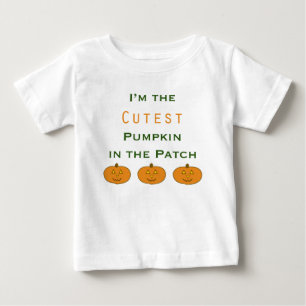 Camiseta Pumpkin mais grosso na camisa-T da Criança do patc