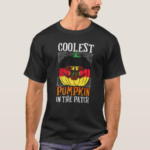 Camiseta Pumpkin Mais Legal Na Bandeira Alemã Do Patch Jack