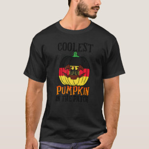 Camiseta Pumpkin Mais Legal Na Bandeira Alemã Do Patch Jack