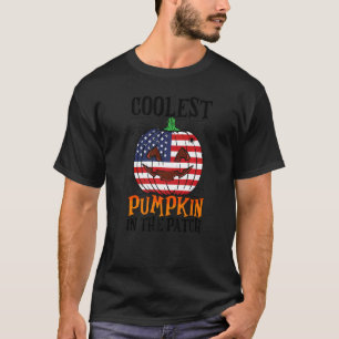 Camiseta Pumpkin Mais Legal No Patch US Flag Jack Ou2019 L