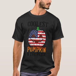 Camiseta Pumpkin Mais Legal No Patch US Flag Jack Ou2019 L