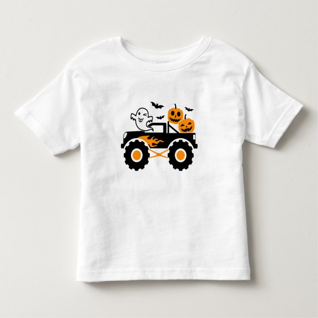 Camiseta Pumpkin Monster Truck (Frente)