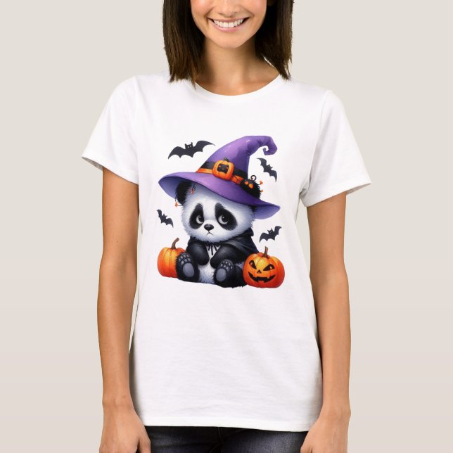 Camiseta Pumpkin Patch Panda (Frente)