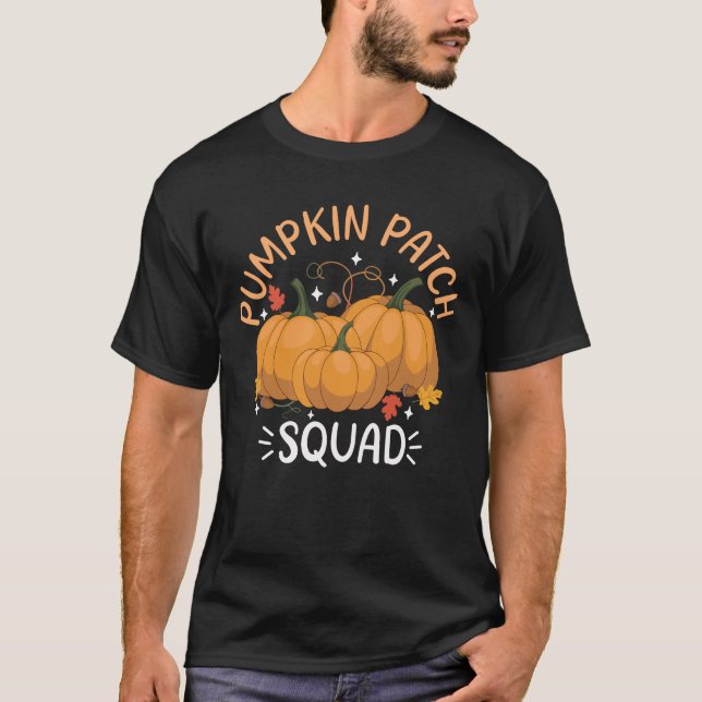 Camiseta Pumpkin Patch Squad Fun Autumn Fall (Frente)
