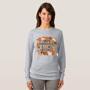 Camiseta Pumpkin Patches & Flannel Matches - outono T-