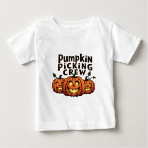 Camiseta Pumpkin Pegando Tripulação Fala O Halloween