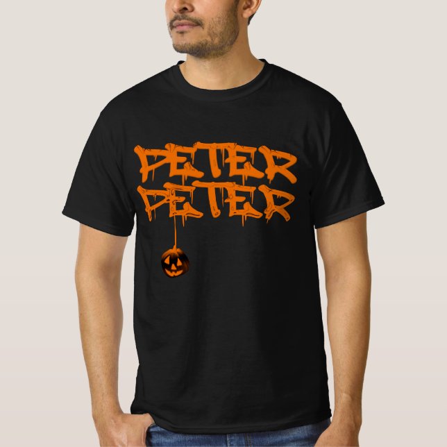 Camiseta Pumpkin Peter Halloween Costume (Frente)