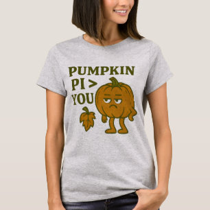 Camiseta Pumpkin Pi Maior Que Você Matemática Di