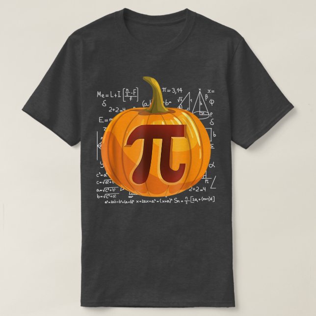 Camiseta Pumpkin Pie Math Pi Day Graças A Engraçado (Frente do Design)