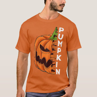 Camiseta Pumpkin Preguiçoso Halloween Costume Assustador Ja