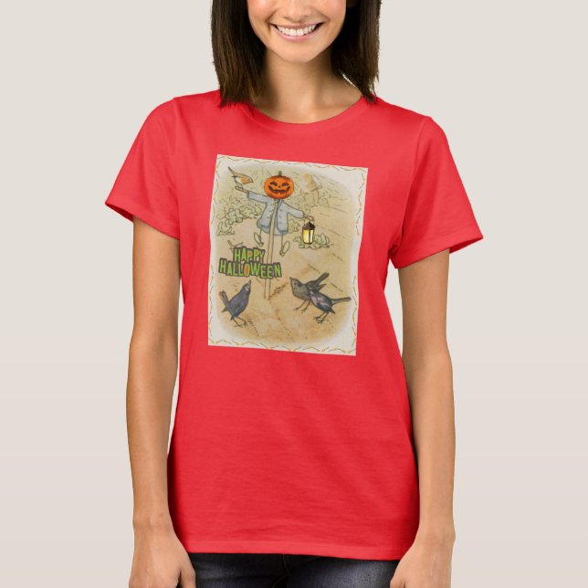 Camiseta Pumpkin Scarecrow (Frente)