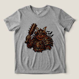 Camiseta Pumpkin Shogun — Halloween Samurai Warrior Vintage