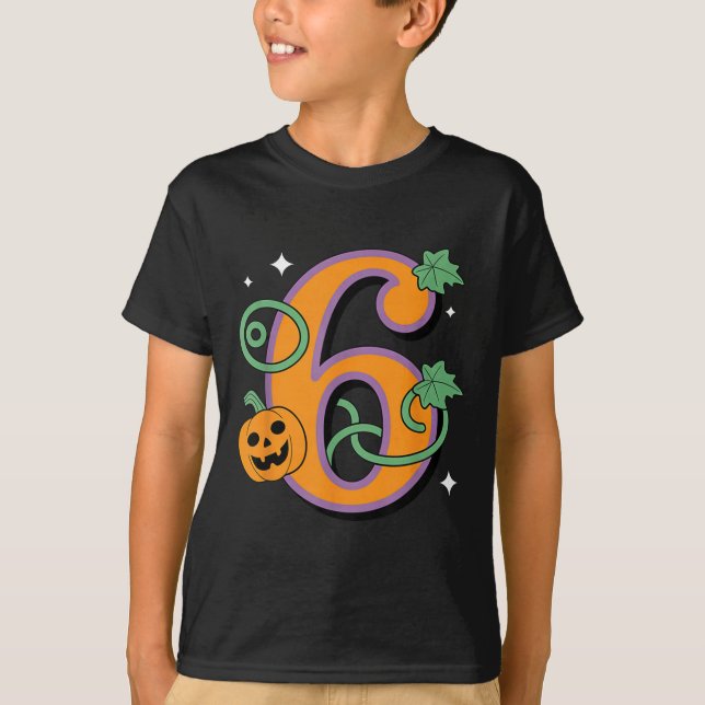 Camiseta Pumpkin Six Seven 67 Matching 6 Halloween Couple  (Frente)