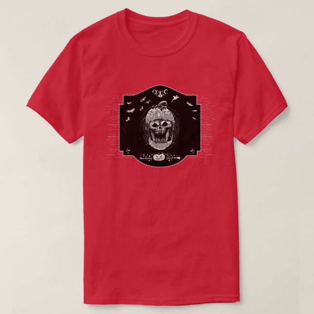 Camiseta Pumpkin Skeleton (Frente do Design)
