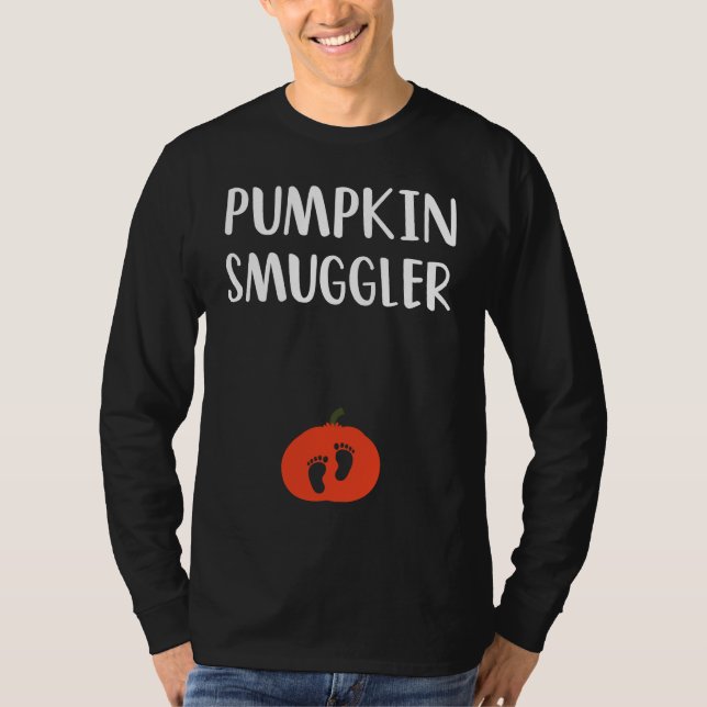 Camiseta Pumpkin Smuggler  Expecting Parents Pregnancy Reve (Frente)