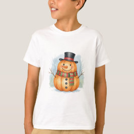 Camiseta Pumpkin snowman