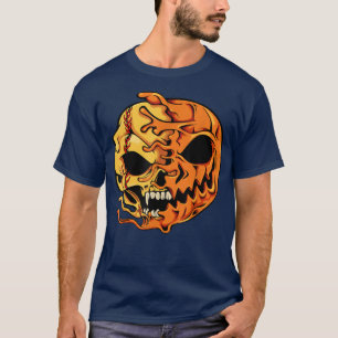Camiseta Pumpkin Softball Preguiçoso Halloween Costume Scar